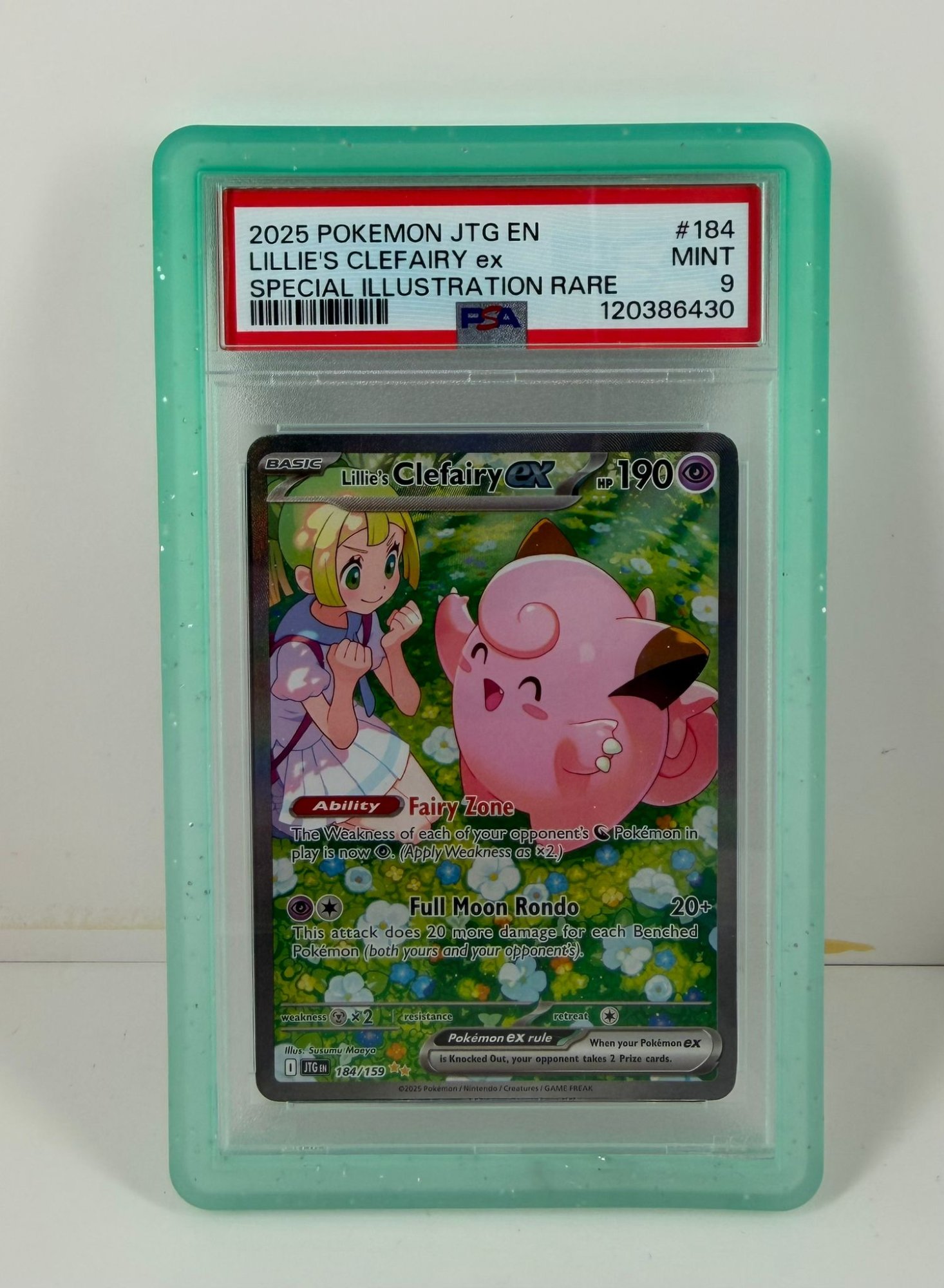 PSA 9 Lillie's Clefairy ex SIR